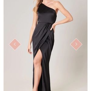 NWT Prestige One Shoulder Asymmetrical Maxi Dress